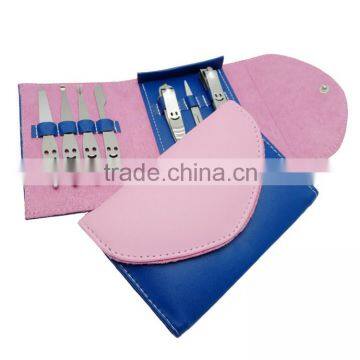 Bonvatt 7 Pcs Colorful Manicure Pedicure Kit Girls Manicure Set Nail Cutter Set