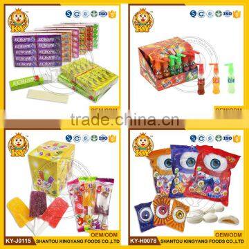 Kingyang manufacturer 2016 new hot sale confectionery/spray candy/marshmallow//soft candy//bubble gum