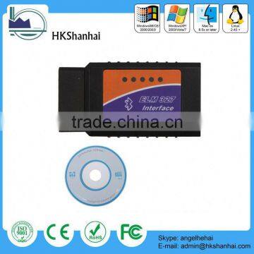 2014 new promotional products wifi obd2 elm327 / mini elm327 bluetooth obd2 v1.5 made in china