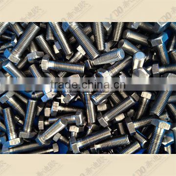 alloy Inconel X- 750 / GH 4145 stainless steel fasteners full thread hex bolt