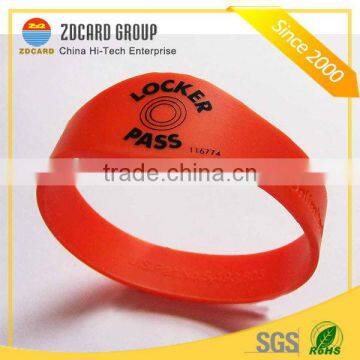 Manufacturer costom design em4200 silicone rfid wristbands