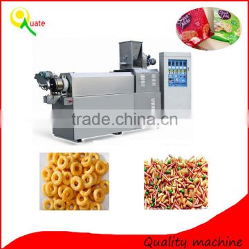 Twin screw extruder for puffed food/snack food machine