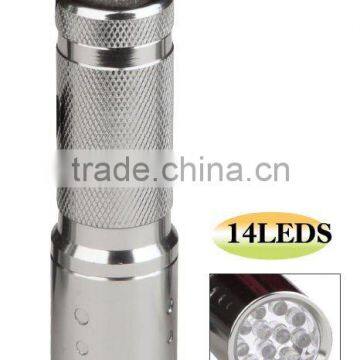 14 LEDs Aluminum Flashlight