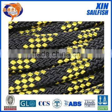 Whosale gold braid sailing ropeyacht sailing rope 10mm