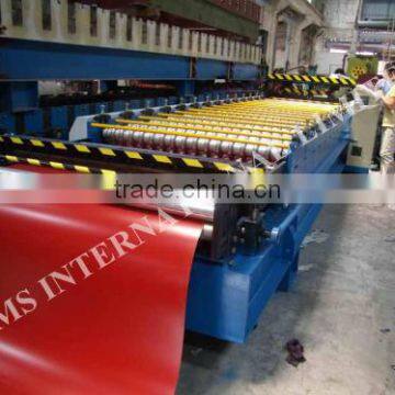 LMS Color Steel Roofing Roll Forming Machine , Wall Panel Cold Rolling Mill photo-1