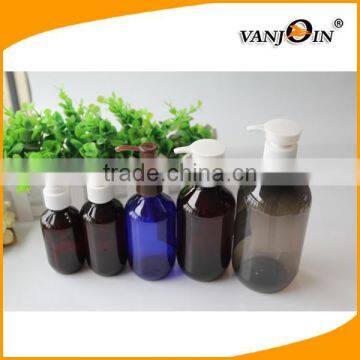 Boston Round Shampoo Lotion Pump Bottle Set With Labels photo-4