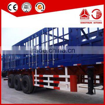 Truck Trailer Type Two Storages Cow Livestock Fence Truck Trailer/cattle Transport Trailer for Sale/livestock Trailer photo-4