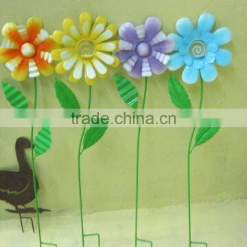 Garden Decoration Flower Stakes Decorative Flower Stake Metal Flower Stake Flower Garden Decoration Stake Flower Pick photo-2