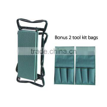 Deluxe Foldable Garden Kneeler and Seat With Tool Pouch photo-4