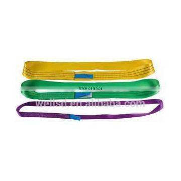 Double Layers Flat Eyes Polyester Lifting Webbing Sling photo-2