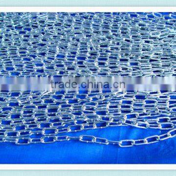 High quality silver galvanized link chain