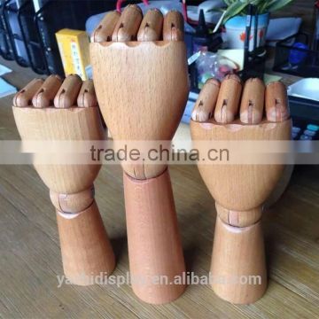 Original wooden mannequin hand for window display