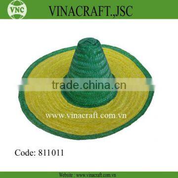 Cheap bamboo hat sombrero straw hat wholesale