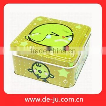 Yellow Coat Chicken Printing Cute Small Metal Tin Boxes