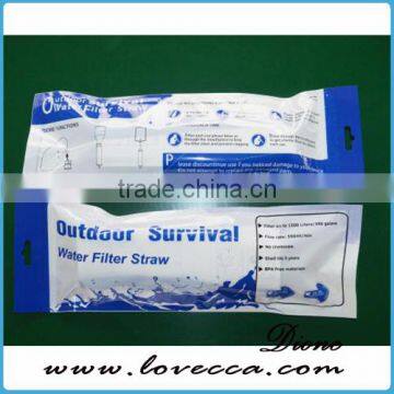Water Purifier Straw Personal Portable Filter Straw With Survival Compass00 ,whistle , Mirror ,Tourniquet and Carabiner photo-6