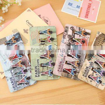 Wooden Eiffel Tower Photo Clip Holder,memo Clip