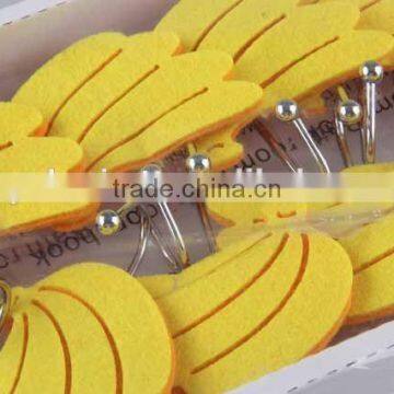 12PC Sucker Type Fruit Shaped Felt Cloth Hook photo-2
