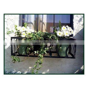 wrought iron window box