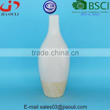 Good Sales Modern Ceramic Bottle Shape Vases for Home Decor, Wood Print Vase photo-2