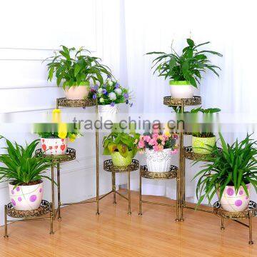 2016 Continental Style Metal Hanging Corner Flower Pot Stand photo-6