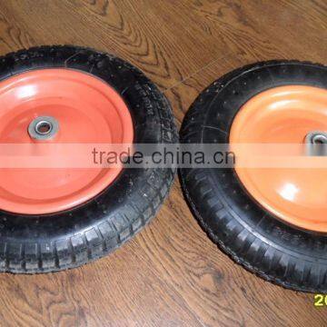 Size 13x3 Wheel Top Quality Rubber Wheel With Steel Rim 13*3 photo-4