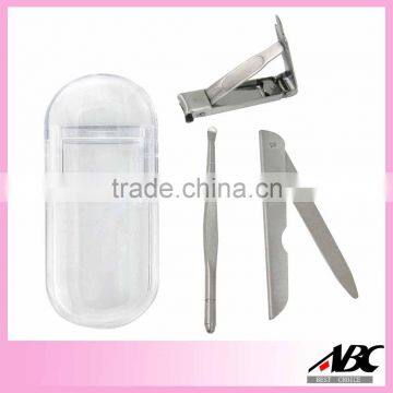 Plastic Case Stainless Steel Nail Clipper Set