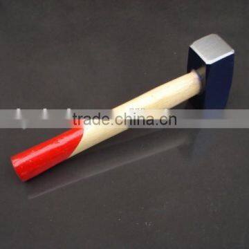 Germany Type Stoning Hammer With bleaching wooden handle