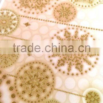 Window Decoration Vinyl Sticker, Gold Color Way Decoration Window Sticker Home Decoration photo-4