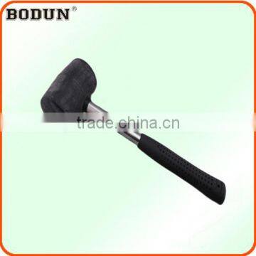 H3002 Rubber mallet hammer with steel handle