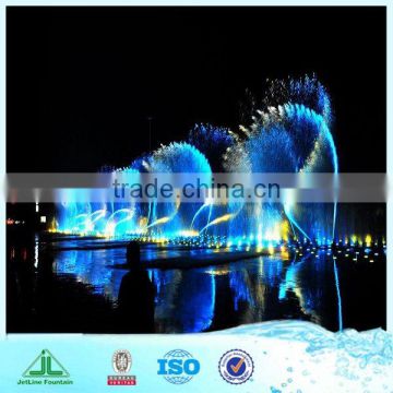 Large outdoor water fountains, with underwater led lights for fountains