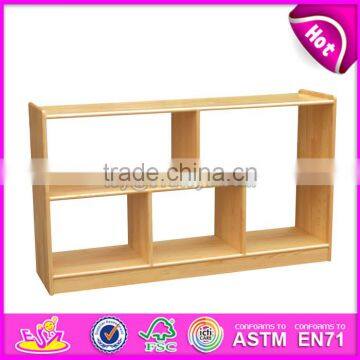 High quality kids preschool furniture natural wood storage furniture W08C203