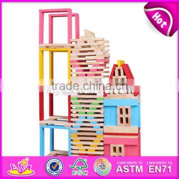 Wholesale Cheap 150 Pcs Educational Wooden Nesting Blocks for Baby W13D153 photo-2