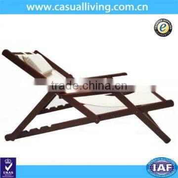 Wooden Recliner Chair for Garden and Beaach