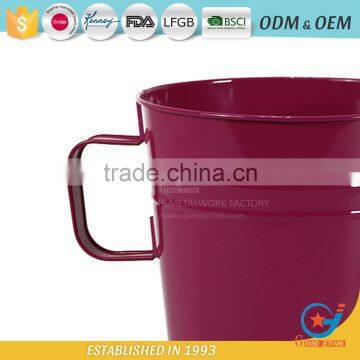 8 Inch Pots and Containers for Plants Outdoor Metal Outside Plant Pots photo-5