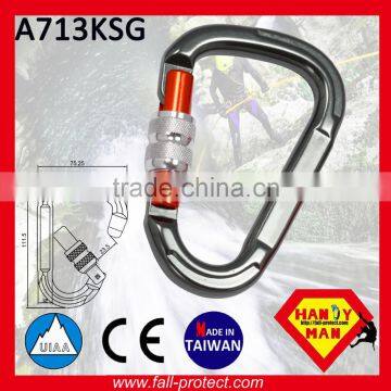25KN Big D Type Mountain Climbing Aluminum Carabiner With CE & UIAA photo-3