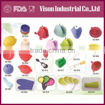 Fashion designed food grade silicone kitchen cooking tools/silicone utensils, kitchen necessary