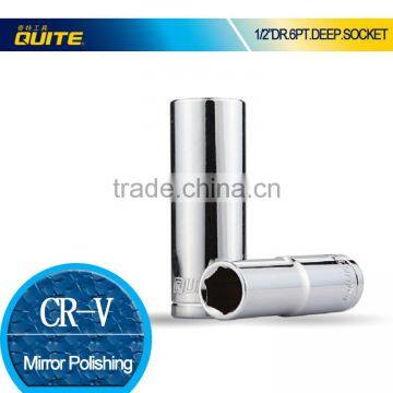 12.5mm hex long sleeve CR-V ,Anti-corrosion 1/2" long sleeve,Industrial and Auto Repairing socket set long sleeve