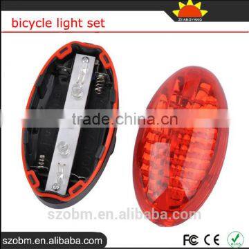 Wholesale Bicycle 1W White Front Bike Light 5 LED Red Rear Tail Lights Bicycle Light Set photo-3