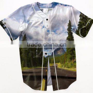 2016 new good quality custom 3d printing baseball t shirt