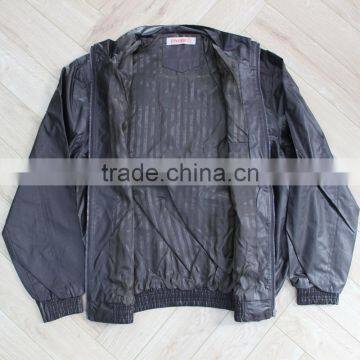 Fashion Black PU Leather Men Winter Jacket photo-5