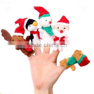 Kids plush mini christmas finger puppets christmas presents for kids