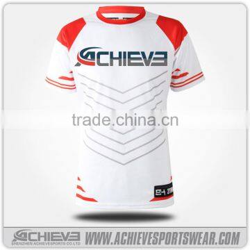 Athletic Custom Sublimated Soccer Team Traning Multicolor Polyester Rugby Shirts Suits Wear photo-3