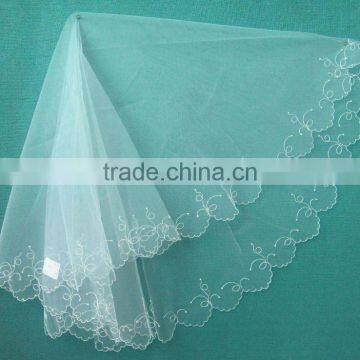 white wedding veils