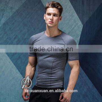 Custom sportsware body tight t-shirt for men 2016