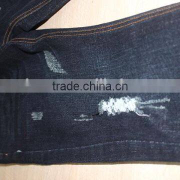 GZY 2017 New Classical Embroidery Patch Style Man's Jeans Pent Damaged Jeans Stock