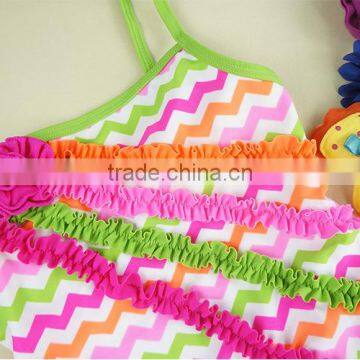 Beautiful Children Girl Swimwear Flower Decorations Summer Beachwear Summer Kids Swimwear photo-5