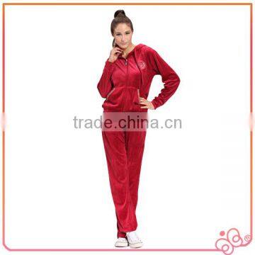 Factory Price Velour Woman Hoodies 2014 Latest Ladies Top Designs