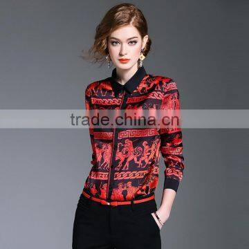 Maxnegio Blouse Designs for Office Open Hot Sexy Girl Photo Chiffon Blouse Women Top Designer Blouse Back Neck Designs photo-4