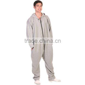 100%cotton xxxl onesie for men plain colour adult onesie pajamas