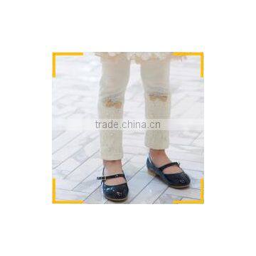 Newest Children Knit Ruffle Leggings Ruffle Children Pants Triple Pants photo-3